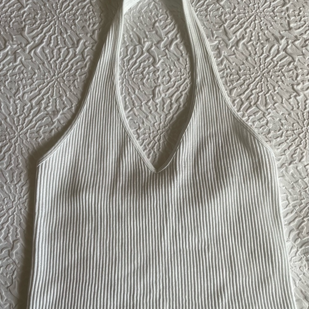 white crop top